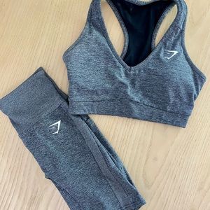 GYMSHARK SPORTS BRA & BIKER SHORTS SET